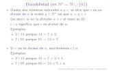 Divisibilidad (en N [f0g · 1.Encuentra 4 numeros de 3 cifras que tengan 20 divisores. 2.Busca un numero que tenga 30 divisores, y tal que 20 de ellos sean numeros pares. 3.Encuentra