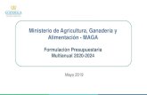 Ministerio de Agricultura, Ganadería y Alimentación - MAGA€¦ · Simple Project Manager DIRECTOS Indicadores Ejecución Promedio (2016-2018): 69.6%; Q. 71.4 millones Presupuesto