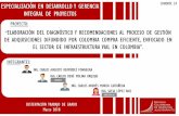 ESPECIALIZACIÓN EN DESARROLLO Y GERENCIA COHORTE 24 INTEGRAL DE … · 2020-04-17 · de adquisiciones difundido por colombia compra eficiente, enfocado en el sector de infraestructura