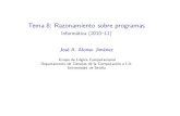 Tema 8: Razonamiento sobre programas - Inform ...jalonso/cursos/i1m-10/temas/tema-8.pdf · IM Tema 8: Razonamiento sobre programas Razonamiento ecuacional Propiedad de intercambia