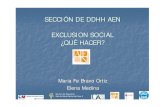 EXCLUSION SOCIAL JORNADAS DDHH - AEN | Profesionales de … · 2011-01-25 · Jornadas DDHH AEN n Repercusión de las nuevas formas de pobreza en la generación de exclusión social