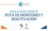 RUTA DE MONITOREO Y PASO A PASO COVID-19: REACTIVACIÓN · RUTA DE MONITOREO Y REACTIVACIÓN. Comportamiento de pandemias por virus respiratorios Tiempo (meses) 1er ola 2da ola os.