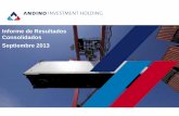 Informe de Resultados Consolidados Septiembre 2013€¦ · El presente documento contiene una exposición sobre los resultados consolidados y de las principales empresas de la holding.