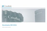 Resultados 9M 2016 - CaixaBank...2016/10/28  · relativa al Grupo CaixaBank de los nueve primeros meses de 2016 relacionada con resultados de inversiones y participadas ha sido preparada
