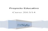 Proyecto Educativo - Junta de Andalucía · 2014-11-27 · Proyecto Educativo 2013/2014 cuenta también las actividades que se realizan con el AMPA y con agentes externos al centro.