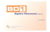 Presentación de PowerPoint - RUA: PrincipalBD1 2006-07 introducción conceptos previos operadores AR ejemplos álgebra relacional No tienen (salvo las obvias de que la columna por