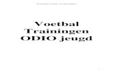 Voetbal Trainingen ODIO jeugdODIO jeugd Trainingsvormen- en oefeningen 2 Basis-technieken Trainingsvormen- en oefeningen 3 Training 1 Thema: Basis technieken Doelstelling Verbeteren