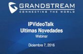 IPVideoTalk Ultimas Novedades - Grandstream Networks · 3 Premios y Reconocimientos Mas de 12 años de crecimiento e innovación 15 veces ganador 9 veces ganador Presencia Global