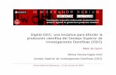 Digital.CSIC: una iniciativa para difundir la producción ...digital.csic.es/bitstream/10261/17535/3/DigitalCSIC_WS_REBIUN... · Salamanca / 1-2 de Octubre de 2009 IX Workshop REBIUN