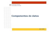 Componentes de datos - cv1.cpd.ua.es · Construcción de la tabla de datos (GridView) (Forma manual –Select de una vista). 5. Construcción de los mantenimientos (paquetes). Llamadas