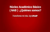 Núcleo Académico Básico ( NAB ) ¿Quiénes somos? · Maestría y Doctorado en Ciencias en Ingeniería Química, Universidad Michoacanade San Nicolás de Hidalgo (UMSHN) • Posdoctorado.