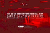 MADRID - 5,6 y 7 DE JUNIO DE 2019€¦ · bitos, como la seguridad en el trabajo, las buenas prácticas de las empresas, en materia de Responsa-bilidad Social Corporativa (RSC) y