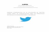 ANÁLISIS COMPARATIVO DE LA UTILIZACIÓN DE TWITTER … · publicado desde el inicio de su actividad en Twitter. En principio se puede afirmar que las editoriales que más tweets