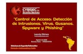 “Control de Acceso: Detección de Intrusiones, Virus ...€¦ · Jornadas de Seguridad Informática Phishing ¿ Cómo se lleva a cabo ? El atacante le envía al usuario un correo