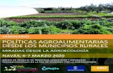 SEMINARIO POLÍTICAS AGROALIMENTARIAS DESDE LOS …€¦ · ALIMENTARIAS CON MIRADA AGROECOLÓGICA EN PEQUEÑOS MUNICIPIOS • Sistemas Alimentarios Territorializados en España.