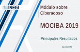 Módulo de Ciberacoso (MOCIBA) 2019€¦ · • Identificar el tipo de acoso cibernético sufrido y, a partir de ello, su caracterización. • Conocer las medidas de seguridad adoptadas