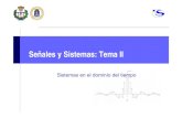 Señales y Sistemas: Tema II - Academia Cartagena99 · 1. Definición de sistemas y de sus propiedades. 2. Sistemas lineales e invariantes en el tiempo (LTI). 3. Representación de