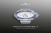 Yacht-Master II · El Yacht-Master II está equipado con el calibre 4161, un movimiento mecánico de cuerda automática completamente desarrollado y manufacturado por Rolex. Su arquitectura,
