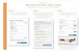 donaciones.lds.org Para hacer tu donación en línea sigue ......donaciones.lds.org necesitarás tu LDS Account as donar en cada categoría. aso 1 BE interbancaria de 18 dígitos de