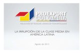363n clase media.ppt [Modo de compatibilidad])intranet.procolombia.co/sites/default/files... · PROEXPORT COLOMBIA Para 2013, la CEPAL estima que los países miembros de la Alianza