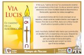 VIA LUCIS - diocesisdelaguaira · VIA LUCIS EL CAMINO DE LA RESURRECCIÓN Quédate en Casa El Via Lucis, "camino de la luz" es una devoción reciente que complementa el Via Crucis.