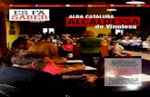 SABER ALBA CATALUÑA ALCALDESSA · els mesos de juny, setembre i oc-tubre, l’Ajuntament obrirà els di-marts i dijous de 17 a 19.30 h. En juliol hi haurà atenció ciutadana els