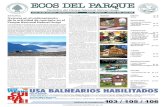 EDITORIAL INDICE Avances en el ordenamiento de la actividad de …nahuelhuapi.gov.ar/multimedios/Ecos_del_Parque_8.pdf · 2012-06-15 · tanto de manera recreativa como comercial