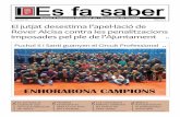 ENHORABONA CAMPIONS - Vinalesa · PORTES OBERTES El dissabte 28 de febrer l’Escola Infantil Municipal celebrà una Jornada de Portes Obertes, mar - cant el punt d’inici per als