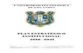 PLAN ESTRATÉGICO INSTITUCIONAL 2016 - 2021portal.utea.edu.pe/wp-content/uploads/2016/06/PLAN-ESTRATEGIC… · N° 0237 -2016-UTEA-CU El Plan Estratégico Institucional contiene: