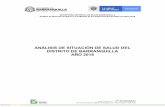 ANÁLISIS DE SITUACIÓN DE SALUD DEL DISTRITO DE BARRANQUILLA … · 2019-05-13 · Barranquilla, 2005 – 2016 ..... 84 Tabla 39. Tasas específicas de mortalidad en la niñez en
