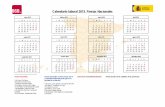 Calendario laboral 2013. Fiestas Nacionales · 2018-10-24 · Calendario laboral de Aragón 2013 febrero 2013 L M X J V S D marzo 2013 L M X J V S D abril 2013 L M X J V S D enero