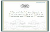 Manual de Organización y Funcionamiento del Tribunal ...transparencia.tecdmx.org.mx/sites/default/files/... · Organización y Funcionamiento del TEDF el cual recoge información