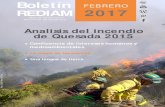 Boletín REDIAM 2017 - Junta de Andalucía · 2018-04-25 · Índice / pagina 1 BOLETÍN 2017 FEBRERO LA REDIAM TE INFORMA El 7 de julio de 2015 se inició un incendio forestal en