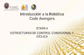 Introducción a la Robótica Code Avengers... · Es la representación gráfica de un algoritmo. Se emplean bloques que permiten su construcción Bloque Nombre Función Inicio y fin