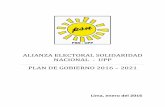 ALIANZA ELECTORAL SOLIDARIDAD NACIONAL - UPPgestion2.e3.pe/doc/0/0/1/2/7/127401.pdfUnidos por un Perú Emprendedor y Solidario PLAN DE GOBIERNO 2016 - 2021 1 PERÚ: PAÍS MILENARIO