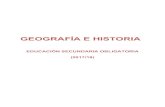 GEOGRAFÍA E HISTORIA · I.E.S. “SIERRA MÁGINA” MANCHA REAL 2017/18 Departamento de Geografía e Historia: ESO 3 1. INTRODUCCIÓN. Real Decreto 1105/2014, de 26 de diciembre,