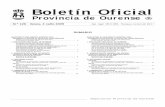 Provincia de Ourense - Cámara de Zaragoza · 2019-12-13 · de o órgano competente con suxeición ó procedemento esta-blecido. 4.-Procedemento de prema. Advírtese que os recibos