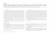Esporotricosis Cutánea: Revisión a Propósito de un Caso … · 2015-08-10 · con esporotricosis cutánea, contraída en Chile, conﬁrmada, que recibió tratamiento con itraconazol,