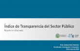 Índice de Transparencia del Sector Públicocicap.ucr.ac.cr/web/wp-content/uploads/2016/05/3-ITSP_Mora.pdf · transparencia de las instituciones que conforman el sector público costarricense,