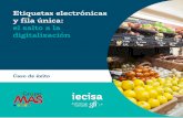 Etiquetas electrónicas...El Grupo MAS avanza en su evolución digital y apuesta por la etiqueta electrónica, la primera iniciativa de los hermanos Martín para pilotar un supermercado