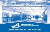 2015-16 Student Handbook - Alamance Community College...¿Ud. tiene un horario complicado? ¡No se preocupe–estudie cuando Ud. pueda! Ofrecemos clases en diferen-tes horarios–de
