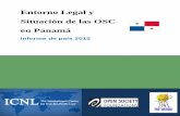 Entorno Legal y Situación de las OSC en Panamá...El 22 de julio de 2015 se realizó un diálogo nacional sobre el entorno legal de la sociedad civil y el derecho de asociación en