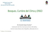 Bosques, Cumbre del Clima y ENSObdigital.unal.edu.co/70345/1/bosquescumbredelclimayenso.pdfBosques, Cumbre del Clima y ENSO Por Gonzalo Duque-Escobar* Celebración del Día Internacional