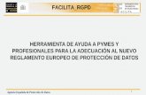 FACILITA RGPD HERRAMIENTA DE AYUDA A PYMES Y … · agencia española de protección de datos 1 facilita_rgpd herramienta de ayuda a pymes y profesionales para la adecuaciÓn al nuevo