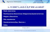 L.11/2007 L.A.E.C.S.P EN LA AEAT - Carniagocarniago.com/upload//pdf/Notificaciones electronicas.pdfDerecho de los ciudadanos a relacionarse con las Administraciones ... Puntos de acceso