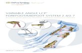 VARIABLE ANGLE LCP FOREFOOT/MIDFOOT SYSTEM 2.4/2jjebook.page-view.jp/ctg_t_valcp_afs_201508/pageview/data/target.pdf · アナトミカル、ロープロファイル形状のプレートは、外反母趾に