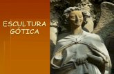 ESCULTURA GÓTICA · El Gótico potenció también otra relación entre escultura y arquitectura, ya conocida en períodos anteriores, a saber, aquella en que un elemento escultórico