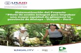 Sistematización del Proyecto “Piloto de acción …biodiversificat.pronaturaleza.org/wp-content/uploads/...8 9 para la Conservación de la Amazonía Andina (ICAA) y ha contado con