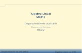 Álgebra Lineal Ma843 - Teccb.mty.itesm.mx/ma1010/materiales/a843-72.pdf · Aplicación: Cadenas de Markov Veamos algunas aplicaciones del uso de la diagonalización de una matriz.