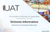 Presentación de PowerPointcecom.uat.edu.mx/si/si-05-10-2019-prensa.pdf · ple con un papel determinante en la sociedad felicitó a los responsables de esa gran tarea en la UAT, que